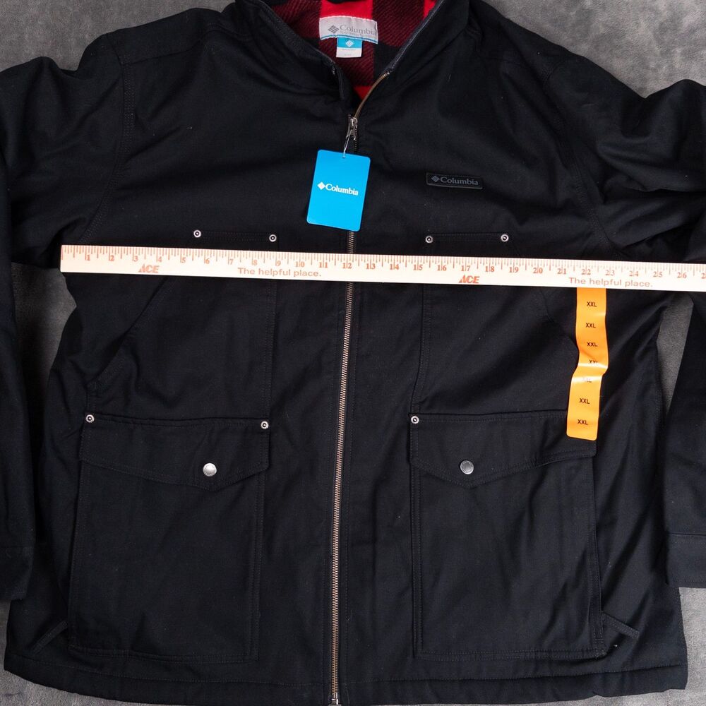 Columbia Loma Vista Jacket Mens XXL Black Fleece Lined Workwear NWT - Picture 8 of 8